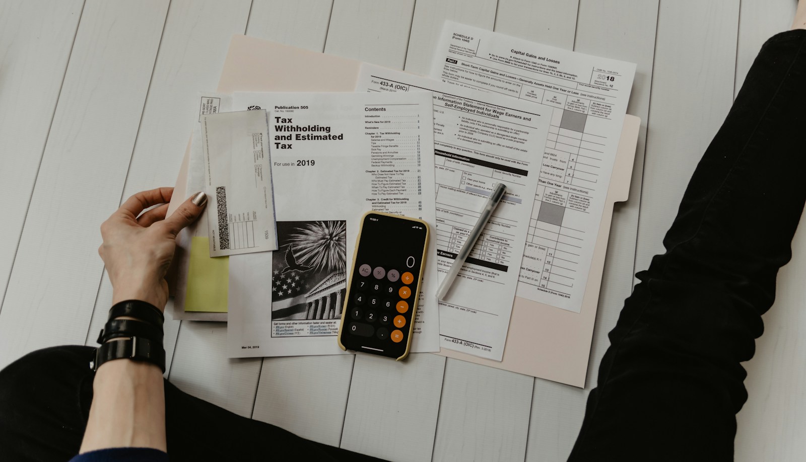 Currency planning with a calculator